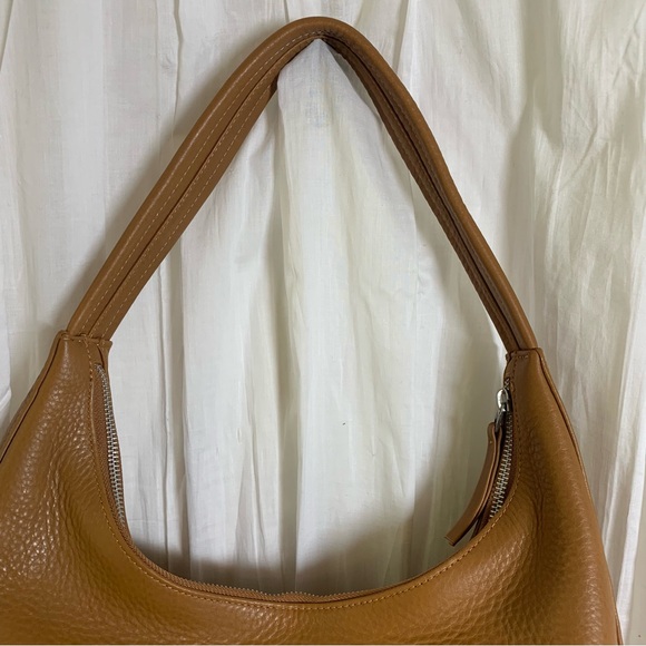BAGGU‎ Deadstock Caramel Leather Shoulder Bag Brand New - Picture 2 of 12